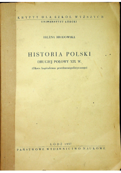 Historia Polski drugiej połowy XIX w
