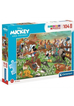 Puzzle 104 Maxi Super Kolor Mickey & Friends
