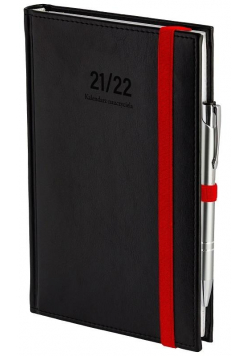 Kalendarz nauczyciela A5 2021/2022 tyg. czarny