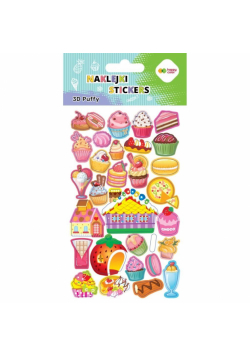 Naklejki 3D Puffy Sweets 10x20cm HAPPY COLOR