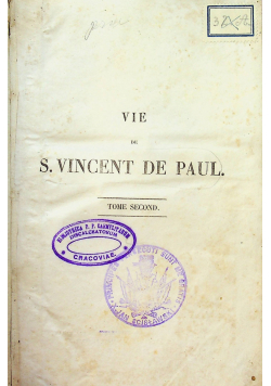 Vie des S. Vincent de Paul 1819 r 2 tomy