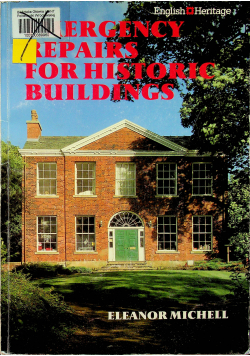 Emergency repairs for historic buildings