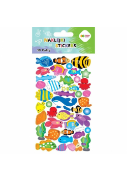 Naklejki 3D Puffy Fishes 10x20cm HAPPY COLOR