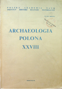 Archaeologia Polona XXVIII