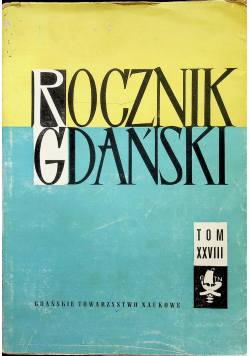 Rocznik Gdański tom XXVIII