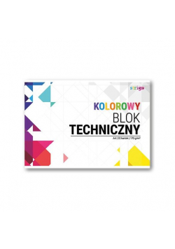 Blok techniczny kolorowy A4/20K (10szt) STRIGO