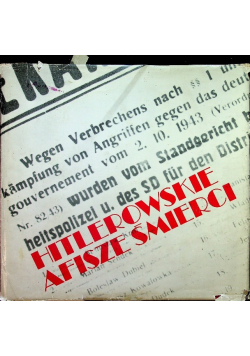 Hitlerowskie afisze śmierci