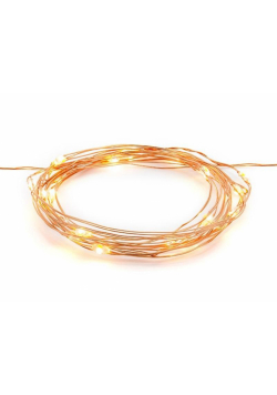 Lampki dekoracyjne LED miedziany 1,90m