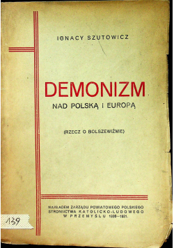 Demonizm Nad Polską i Europą 1931 r
