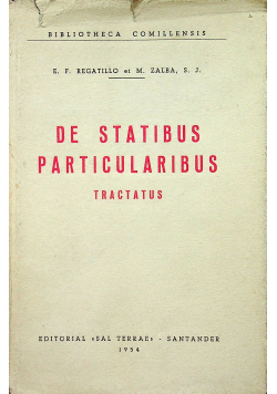 De Statibus Particularibus Tractatus