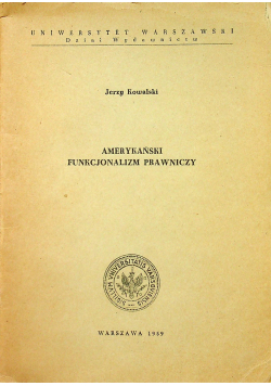 Amerykański funkcjonalizm prawniczy
