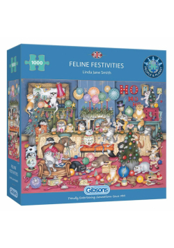 Puzzle 1000 Kocie Boże Narodzenie