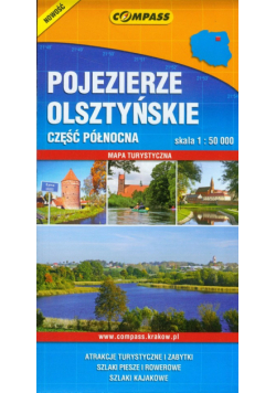 Pojezierze olsztyńskie część północna skala 1:50000