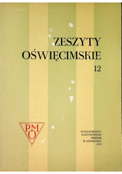Zeszyty oświęcimskie 12