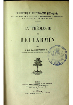 La theologie de Bellarmin 1909 r.