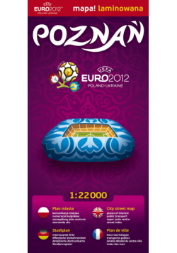 Poznań 1:22 000 Euro 2012 plan miasta