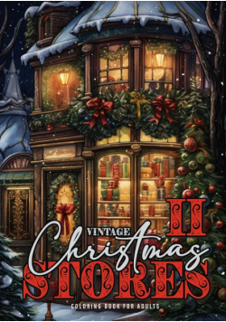 Vintage Christmas Stores Coloring Book for Adults 2