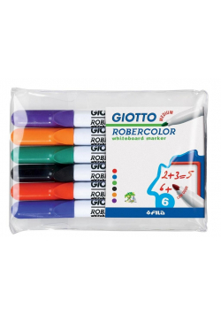 Marker suchościeralny 6 kolorów GIOTTO