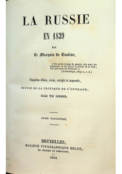 La Russie en 1839  1844 r