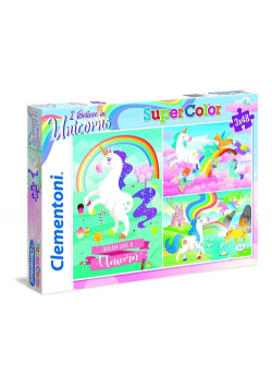 Puzzle Supercolor I belive in Unicorns 3x48