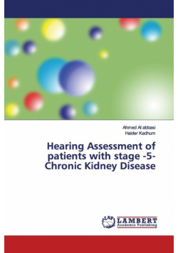 Hearing Assessment of patients with stage -5- Chronic Kidney Disease