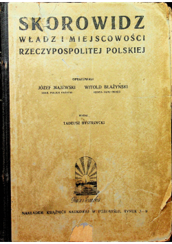 Skorowidz władz i miejscowości Rzeczypospolitej Polskiej ok 1925 r