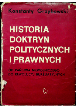 Historia doktryni politycznych i prawnych