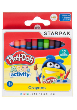Kredki woskowe 12 kolorów Play-Doh
