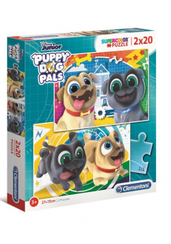 Puzzle 2x20 Super Kolor Puppy Dog Pals