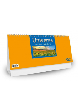 Kalendarz 2021 Biurkowy Universe - pomarańcz CRUX