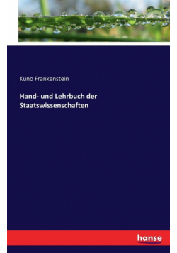 Hand- und Lehrbuch der Staatswissenschaften