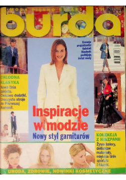 Burda Nr  2 / 99 Inspiracje w modzie nowy styl garniturów
