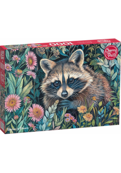 Puzzle 1000 CherryPazzi Raccoon in Flowers 30851