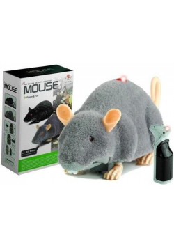 Mysz R/C na kółkach duża szara