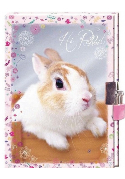 Pamiętnik zamykany Rabbit NOWA