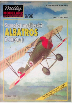 Mały Modelarz  Nr 9 / 96 samolot ALBATROS D.III (Oef)