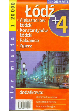Łódź plus 4 plan miasta