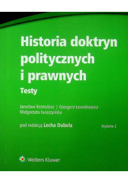 Historia doktryn politycznych i prawnych. Testy