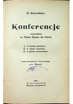 Konferencje 1914 r.