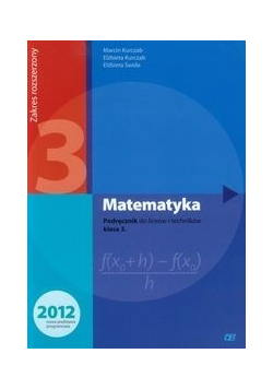 Matematyka 3 Podręcznik Zakres rozszerzony Pazdro