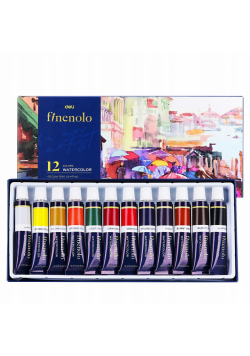 Farby akwarelowe Finenolo  12ml.12 kolorów