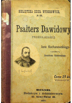 Psałterz dawidowy 1897 r.