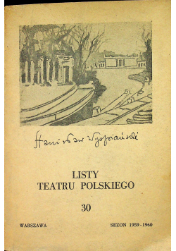 Listy teatru polskiego