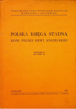 Polska księga stadna koni pełnej krwi angielskiej