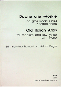 Dawne arie włoskie