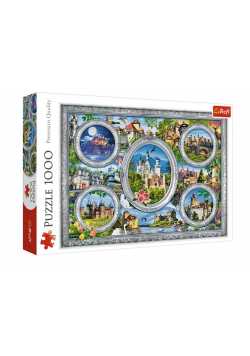 Puzzle 1000 Zamki Świata TREFL