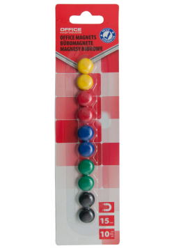 Magnesy do tablic Office Products okrągłe blister 10szt.