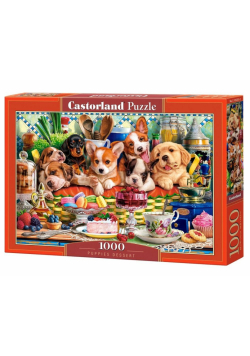 Puzzle 1000 Puppies Dessert CASTOR