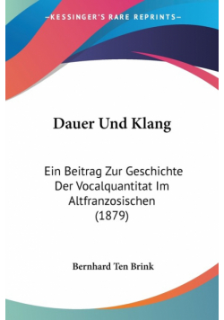 Dauer Und Klang