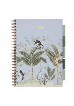 Kołozeszyt Strigo A4 Project Book Afryka pastelowo niebieski kratka